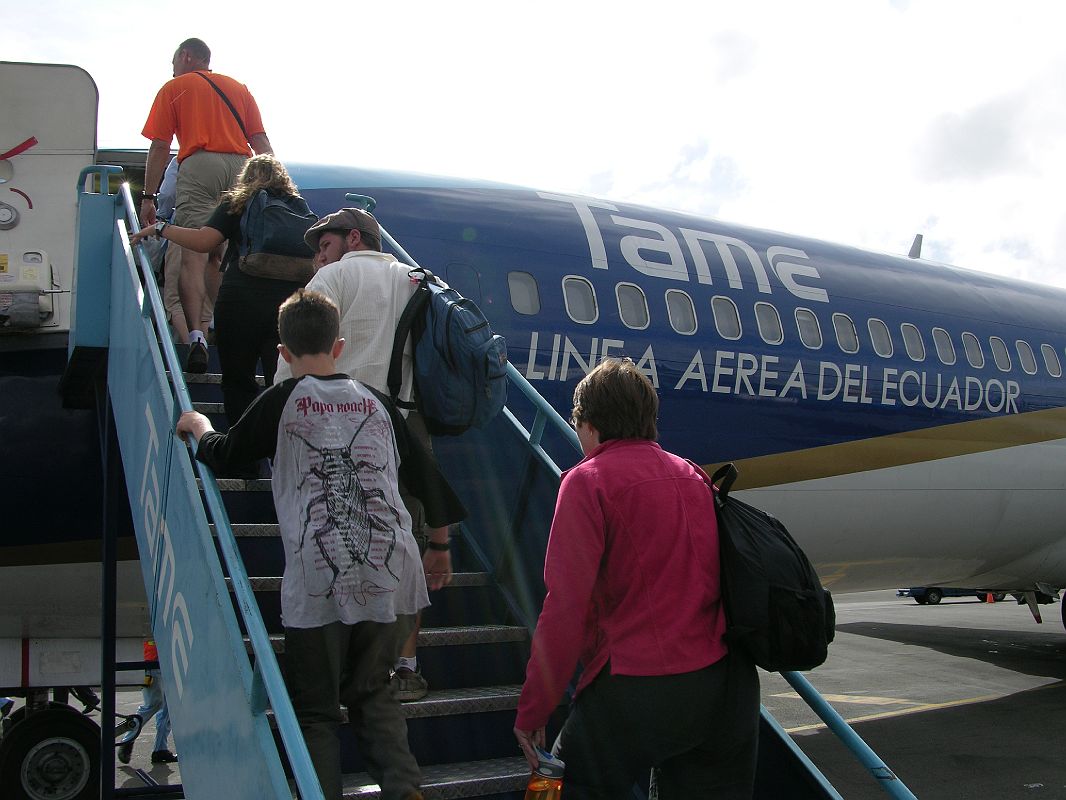 Galapagos 1-1-02 Depart Quito Airport